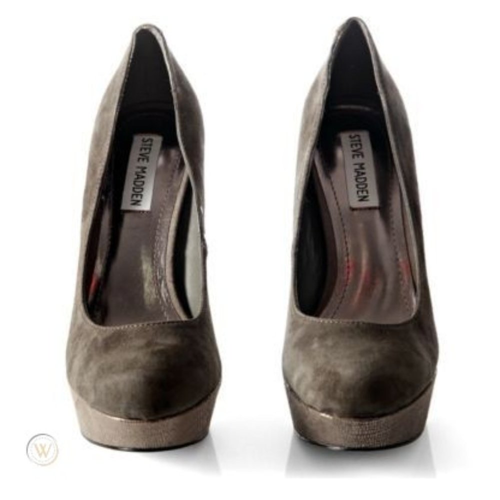 Steve Madden Caryssa platform heels - gray